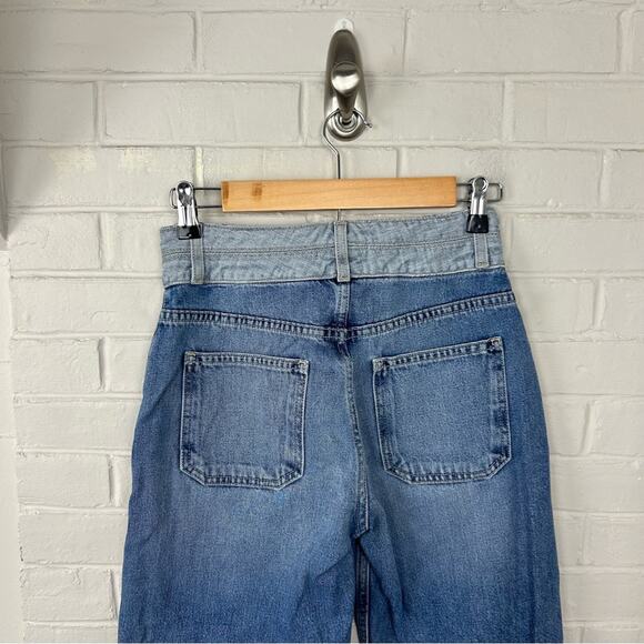 Joie Gabriel Thames Two Toned Patch Pocket Button Fly Jeans Size 25 - Picture 11 of 12